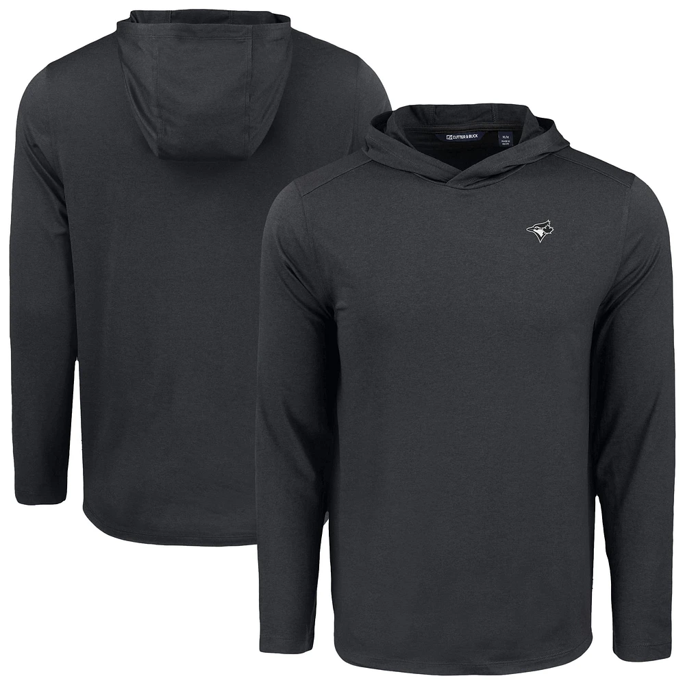 Men's Cutter & Buck Toronto Blue Jays Coastline Epic Comfort Eco Recycled Long Sleeve Hoodie T-Shirt