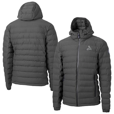 Men's Gray Cutter & Buck St. Louis Cardinals Mission Ridge Repreve® Eco Insulated Full-Zip Hoodie Puffer Jacket