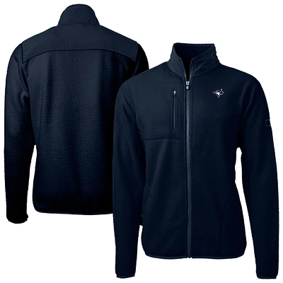 Men's Cutter & Buck Navy Toronto Blue Jays Cascade Eco Fleece Full-Zip Sweatshirt