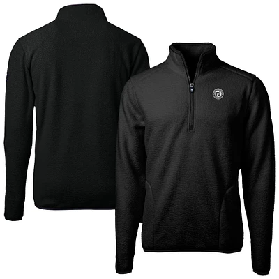 Men's Cutter & Buck Washington Nationals Cascade Eco Fleece Quarter-Zip Jacket