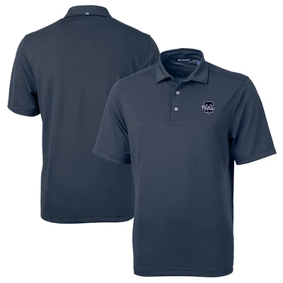 Men's Cutter & Buck Navy Philadelphia Phillies Big & Tall Virtue Eco Pique DryTec Recycled Polo