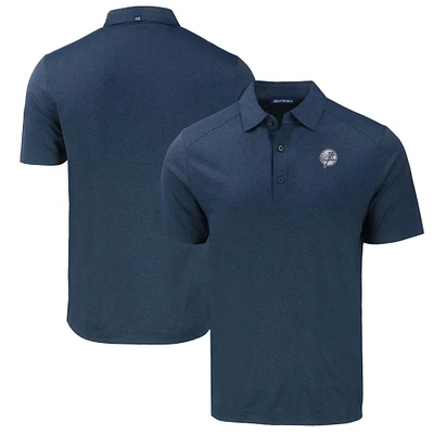 Men's Cutter & Buck Heather Navy New York Yankees Big & Tall Forge Eco Stretch Recycled Polo