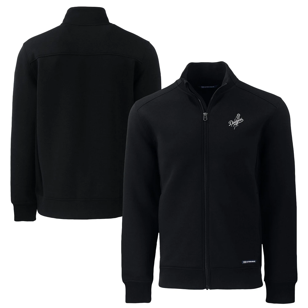 Men's Cutter & Buck Black Los Angeles Dodgers Big &Tall Roam Eco Recycled Full-Zip Jacket