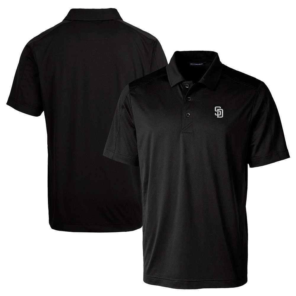Men's Cutter & Buck Black San Diego Padres Big & Tall Prospect Eco DryTec Recycled Polo
