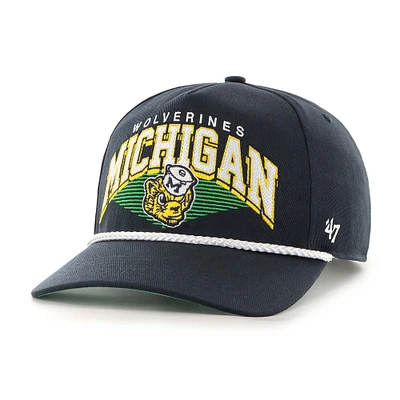 Men's '47 Navy Michigan Wolverines Pomona Rope Hitch Adjustable Hat