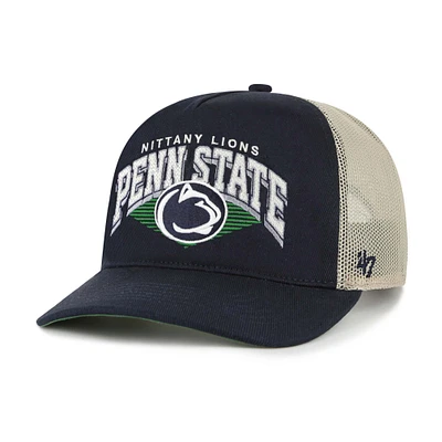 Men's '47 Navy Penn State Nittany Lions Pomona Mesh Hitch Adjustable Trucker Hat