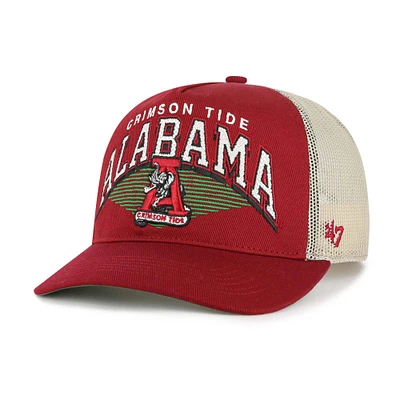 Men's '47 Crimson Alabama Crimson Tide Pomona Mesh Hitch Adjustable Trucker Hat