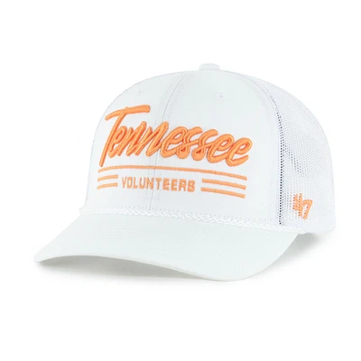 Men's '47 White Tennessee Volunteers Garner Rope Trucker Adjustable Hat
