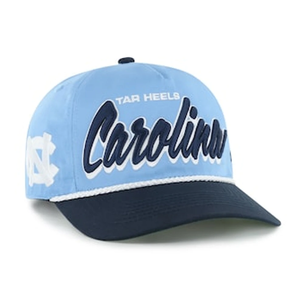Men's '47 Carolina Blue North Carolina Tar Heels Dropshadow Rope Hitch Adjustable Hat