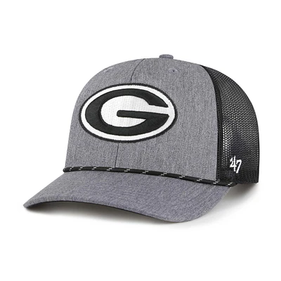 Men's '47 Gray Georgia Bulldogs Carbon Rope Adjustable Hat