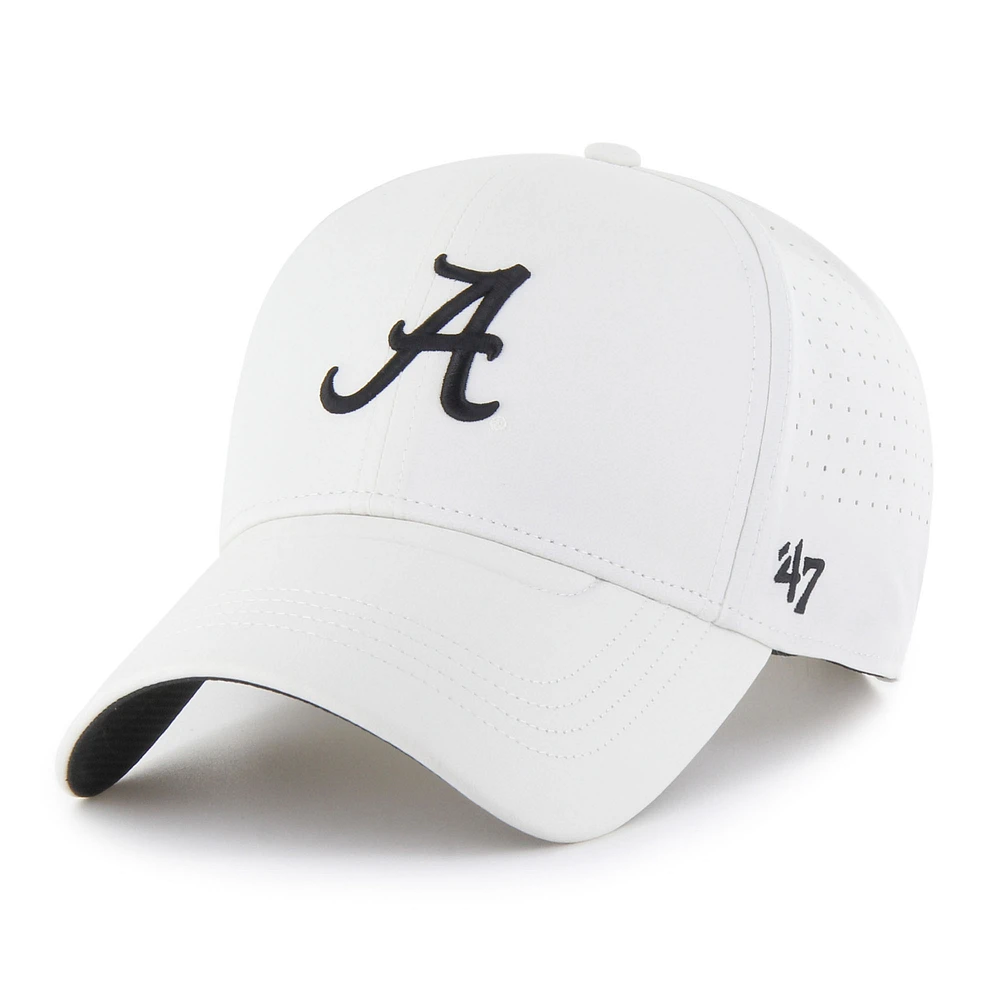 Men's '47 White Alabama Crimson Tide Forward Vent MVP Adjustable Hat