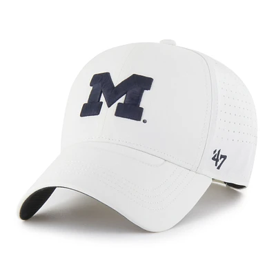 Men's '47 White Michigan Wolverines Forward Vent MVP Adjustable Hat