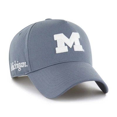 Men's '47 Gray Michigan Wolverines Foundation Offside Adjustable Hat