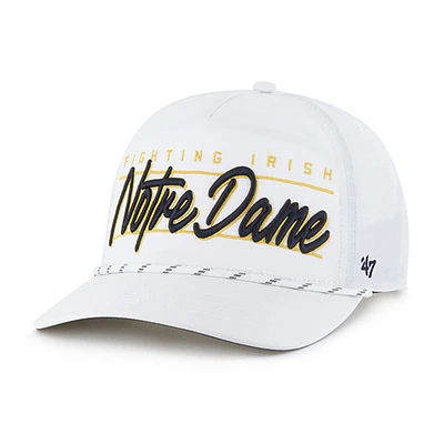 Men's '47 White Notre Dame Fighting Irish Condor Hitch brrr° Adjustable Hat