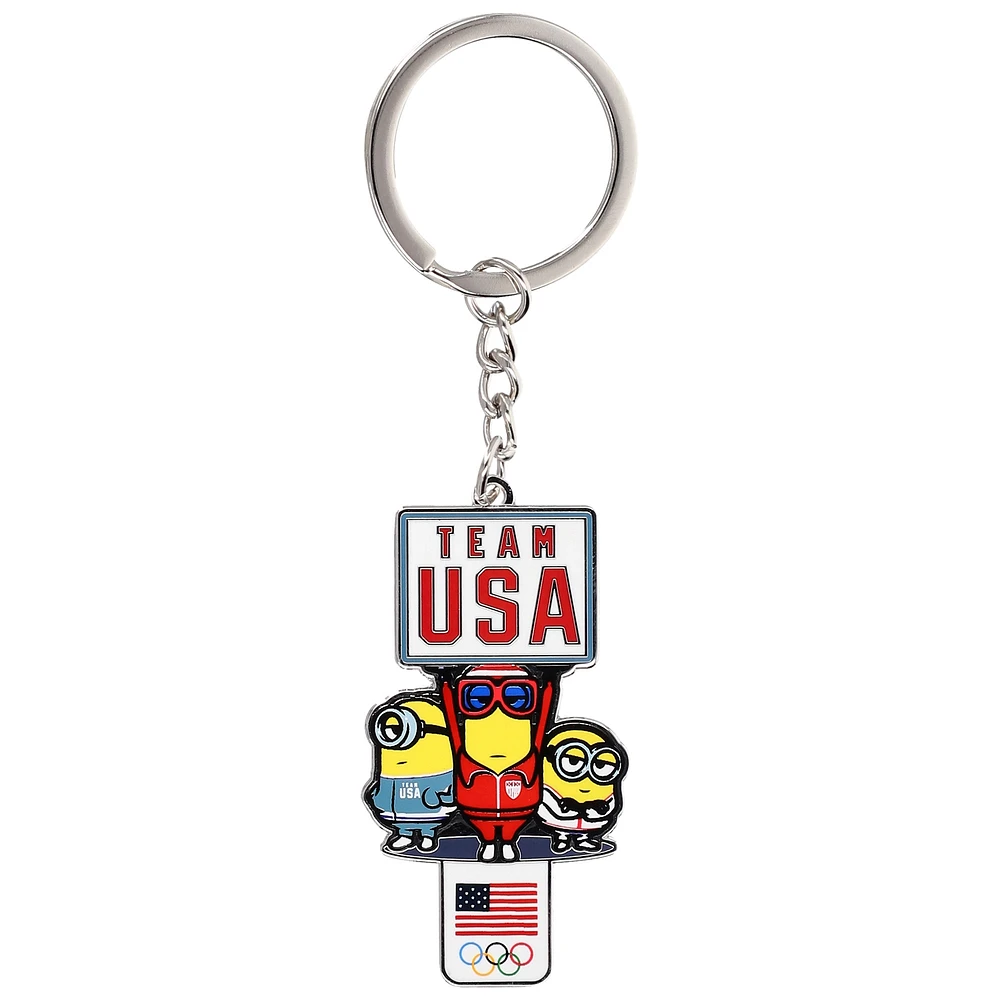 Team USA Minions Sign Keychain