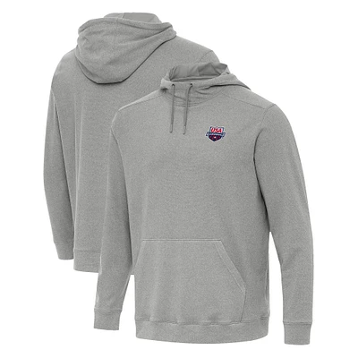 Men's Antigua Heather USA Swimming Cloud Pullover Hoodie