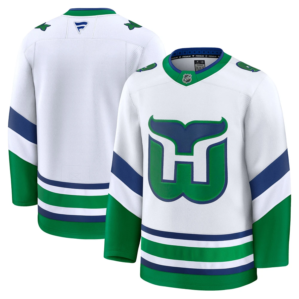 Men's Fanatics White Carolina Hurricanes Throwback Premium Jersey