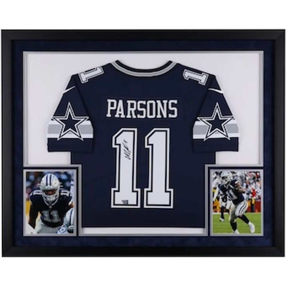 Micah Parsons Dallas Cowboys Autographed SM Deluxe Framed Navy Nike Limited Jersey