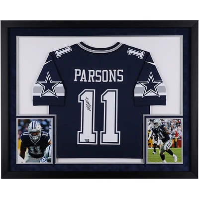 Micah Parsons Dallas Cowboys Autographed SM Deluxe Framed Navy Nike Limited Jersey