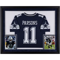 Micah Parsons Dallas Cowboys Autographed SM Deluxe Framed Navy Nike Limited Jersey