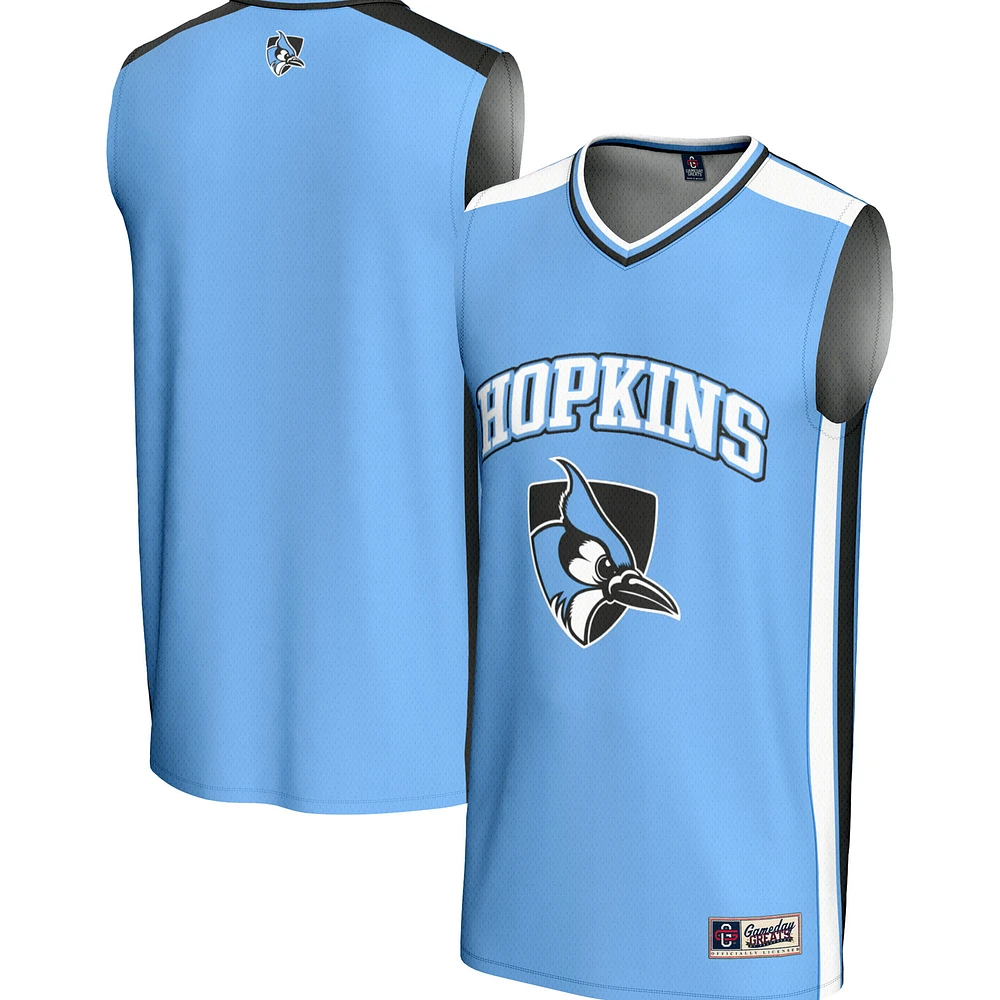 Men's GameDay Greats Light Blue Johns Hopkins Jays Spirit Basketball Jersey