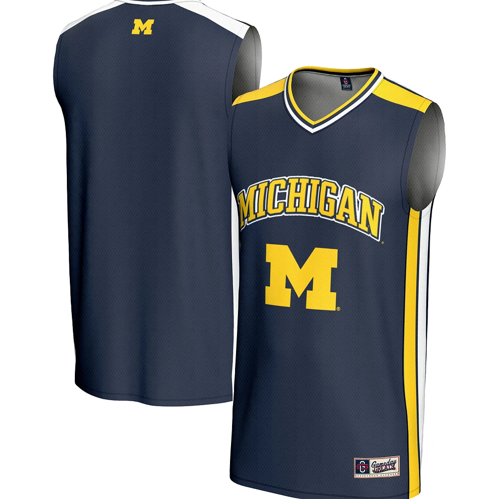 Youth GameDay Greats Navy Michigan Wolverines Spirit Basketball Jersey