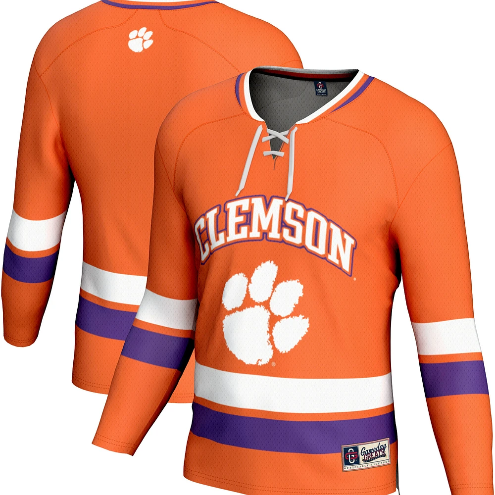 Youth GameDay Greats Orange Clemson Tigers Spirit Hockey Jersey