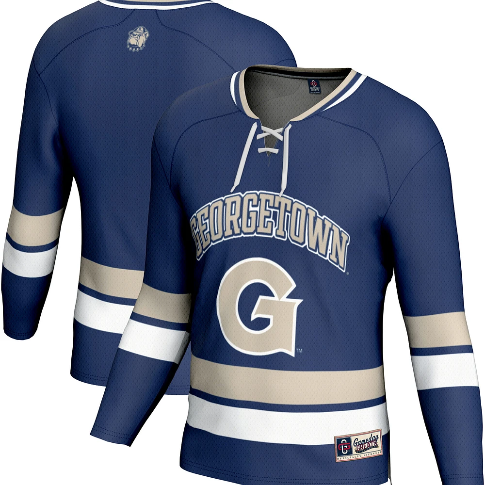 Youth GameDay Greats Navy Georgetown Hoyas Spirit Hockey Jersey