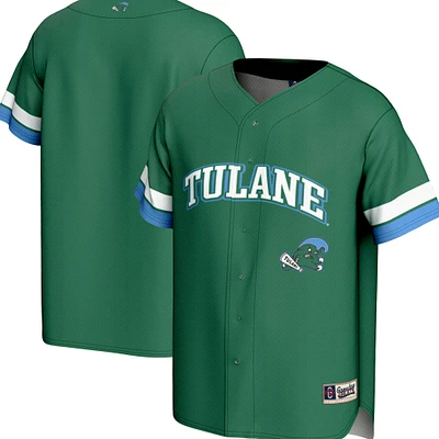 Youth  GameDay Greats Green Tulane Wave Spirit Baseball Jersey