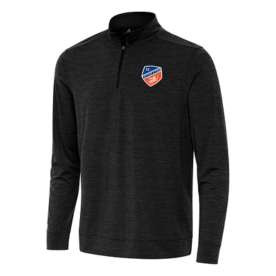 Men's Antigua Heather FC Cincinnati Bright Quarter-Zip Top