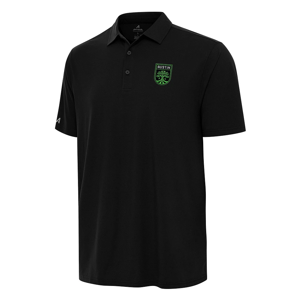 Men's Antigua Black Austin FC Era Polo