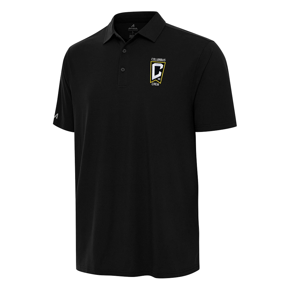 Men's Antigua Black Columbus Crew Era Polo