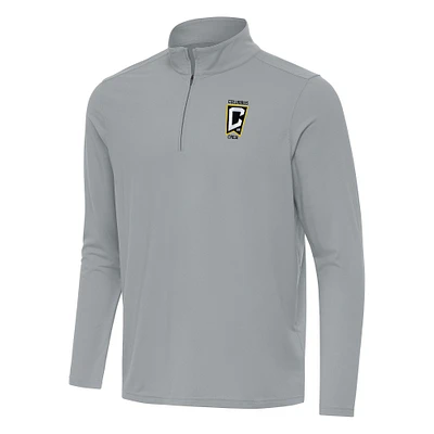 Men's Antigua Columbus Crew Intent Quarter-Zip Jacket