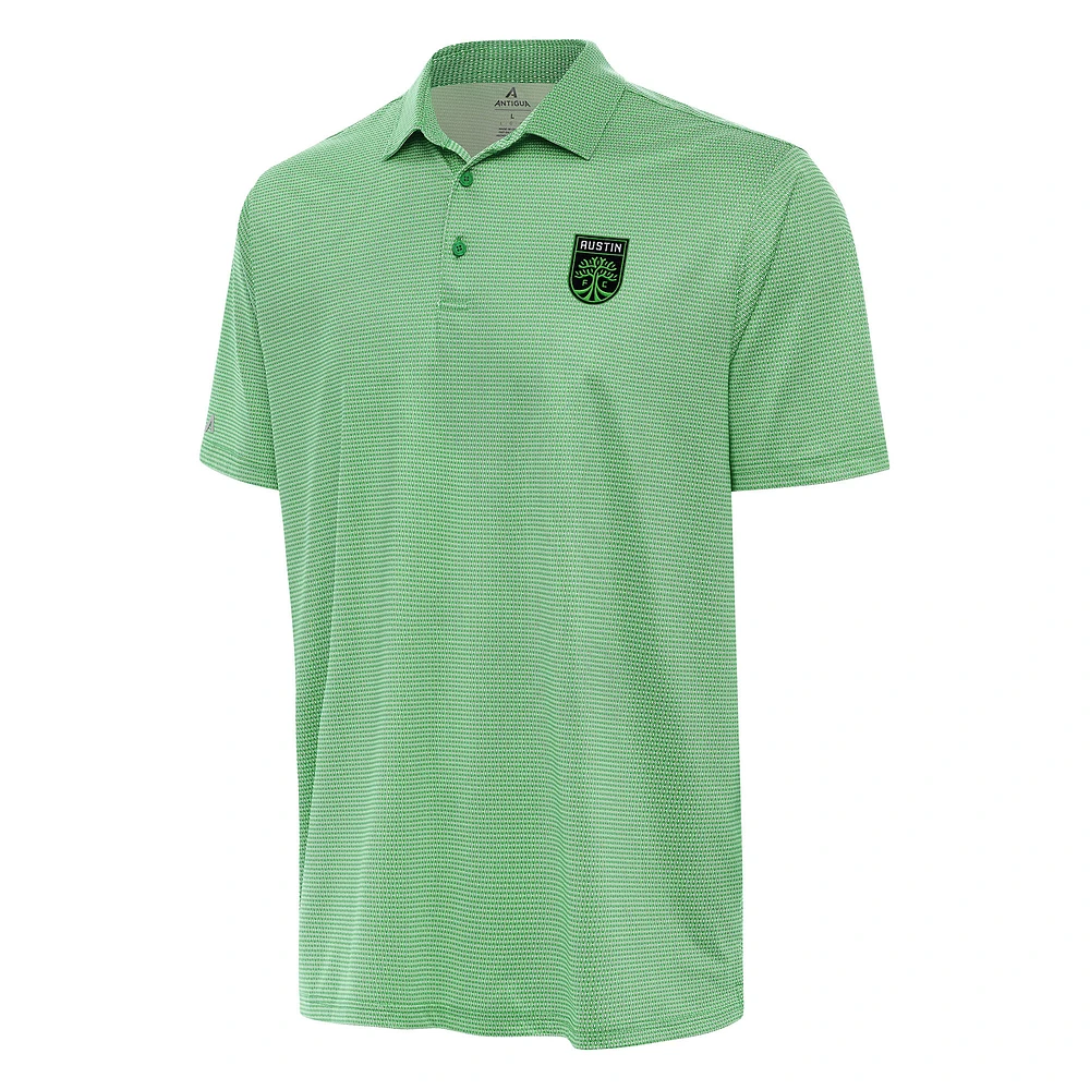 Men's Antigua White/Kelly Green Austin FC Rings Polo