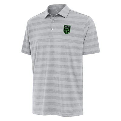 Men's Antigua Gray Austin FC Tunnel Polo