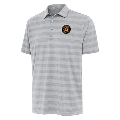 Men's Antigua Gray Atlanta United FC Tunnel Polo