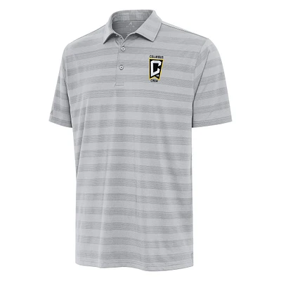 Men's Antigua Gray Columbus Crew Tunnel Polo