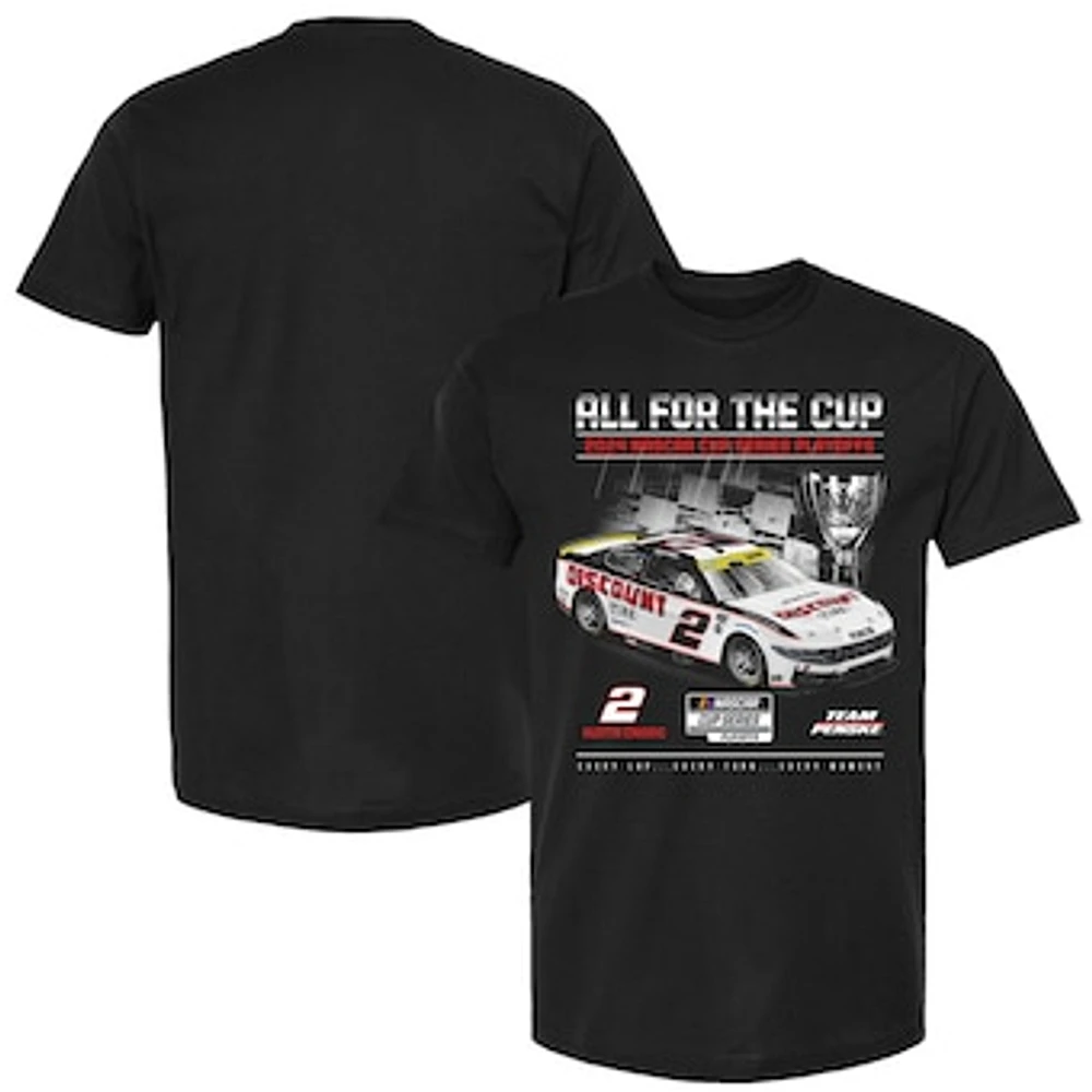 Men's Team Penske Black Austin Cindric 2024 NASCAR Cup Series Playoffs Discount Tire T-Shirt