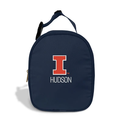 Youth Chad & Jake Illinois Fighting Illini Personalized Primary Logo Insulated Lunch Bag