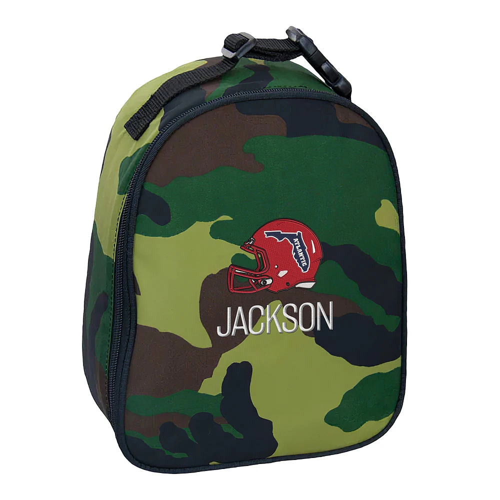 Youth Chad & Jake Florida Atlantic Owls Personalized Helmet Insulated Lunch Bag