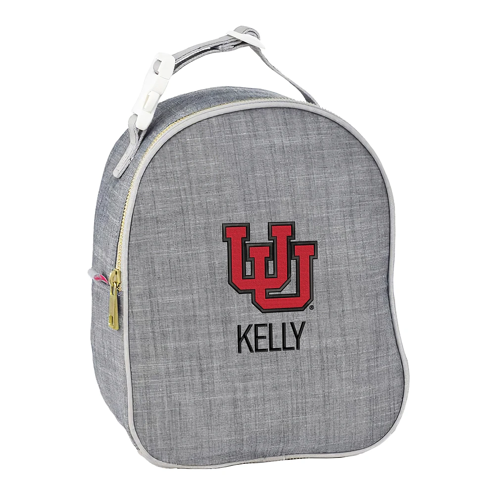 Youth Chad & Jake Utah Utes Personalized Interlocking Logo Insulated Lunch Bag