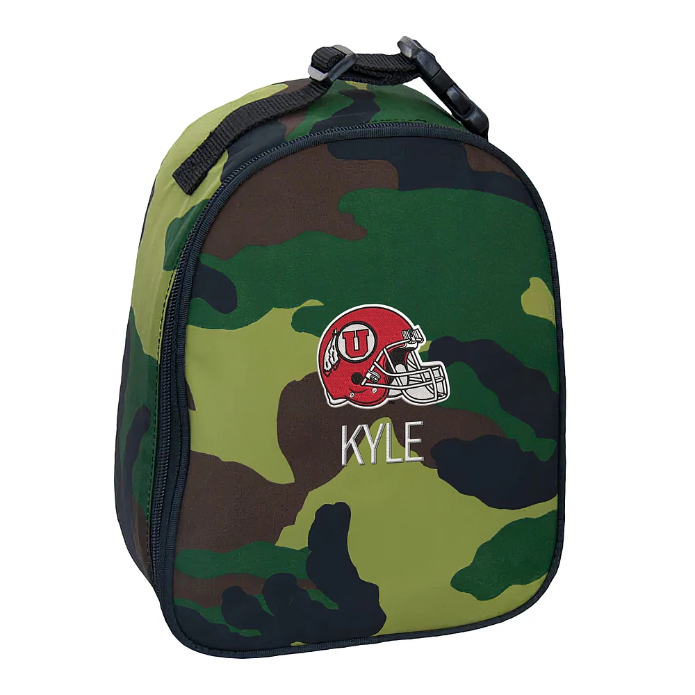 Youth Chad & Jake Utah Utes Personalized Helmet Insulated Lunch Bag