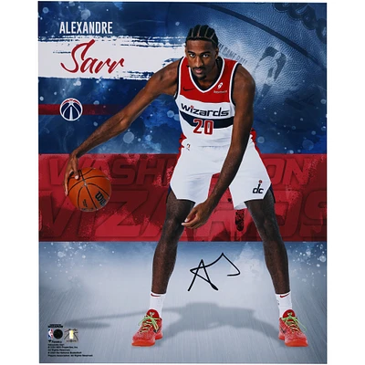 Alexandre Sarr Washington Wizards Autographed 16" x 20" Stylized Photograph