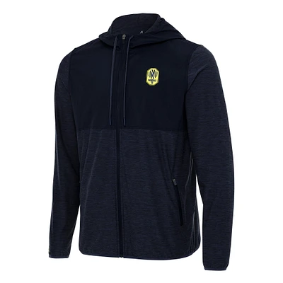 Men's Antigua Navy Nashville SC Sway Full-Zip Hoodie
