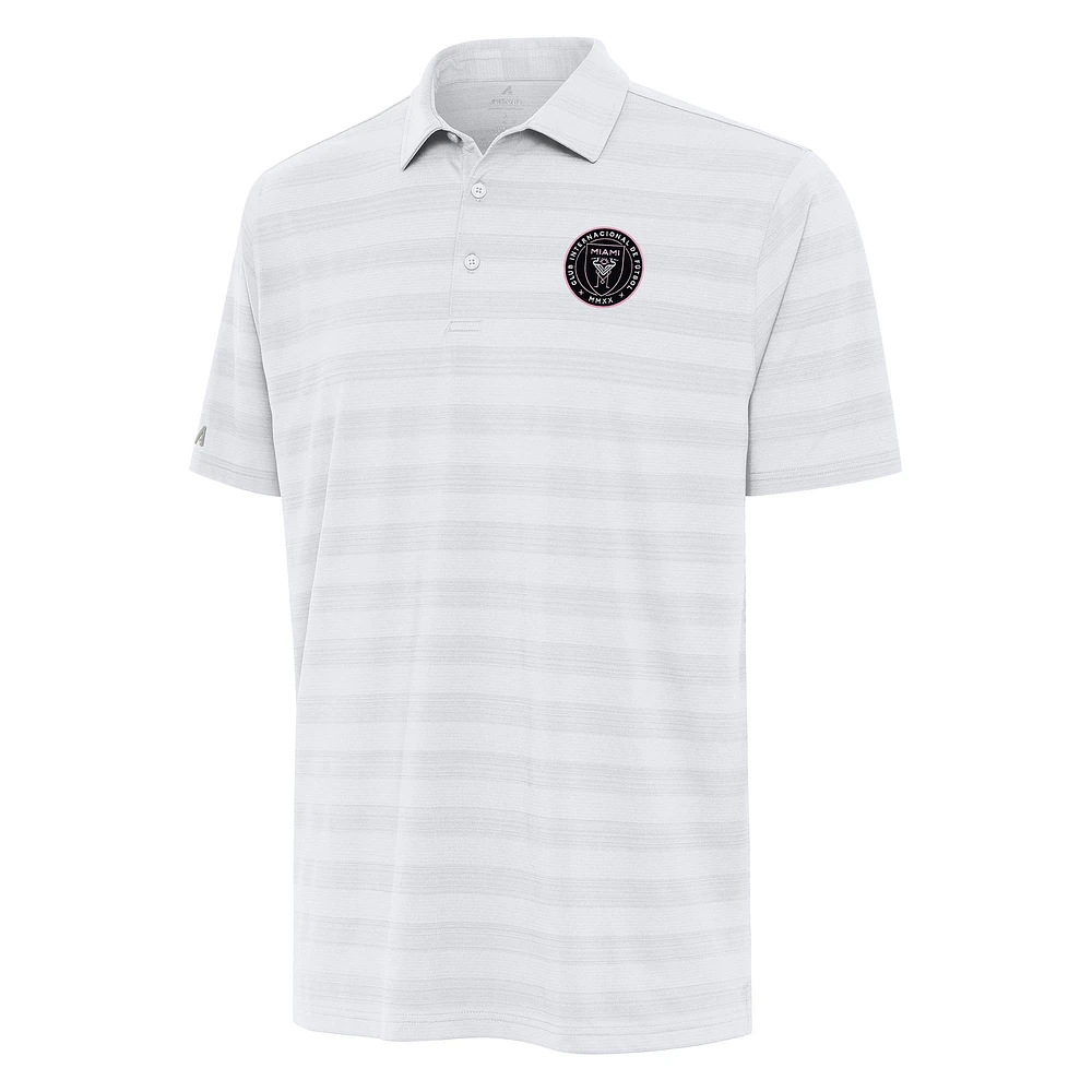Men's Antigua White Inter Miami CF Tunnel Polo