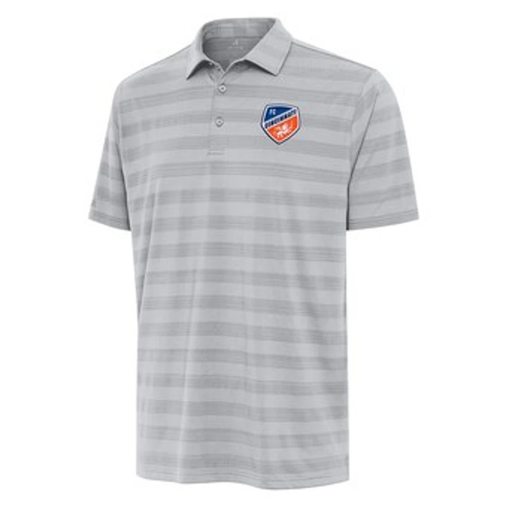 Men's Antigua Gray FC Cincinnati Tunnel Polo