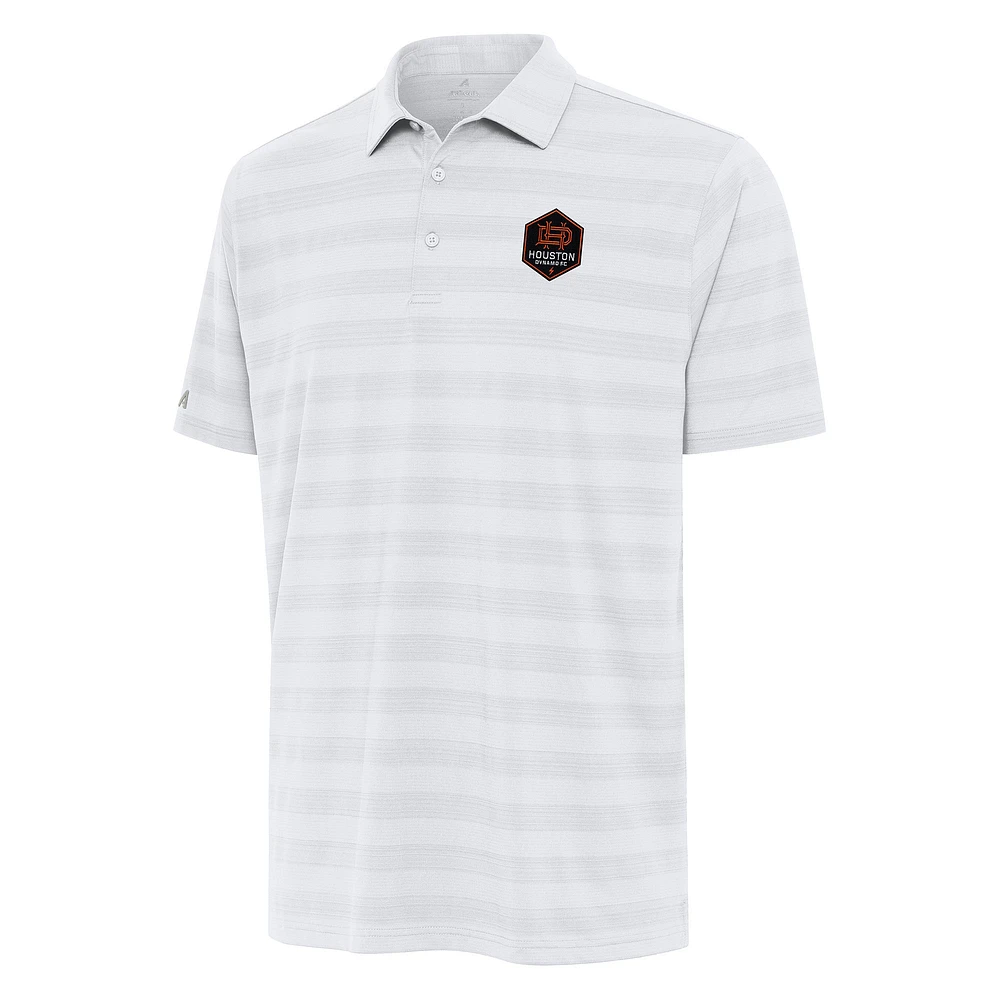 Men's Antigua White Houston Dynamo FC Tunnel Polo