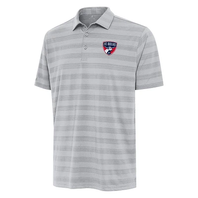 Men's Antigua Gray FC Dallas Big & Tall Tunnel Polo
