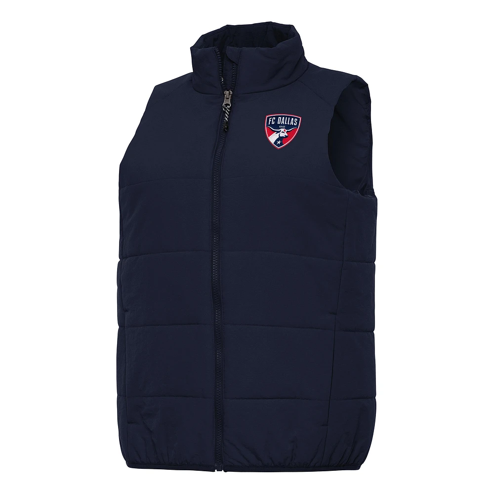 Women's Antigua Navy FC Dallas Experience Full-Zip Vest