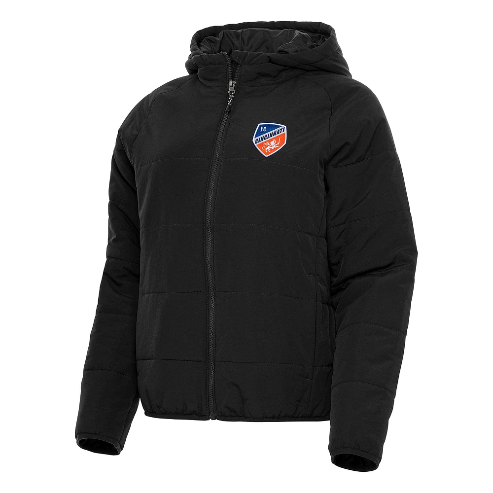 Women's Antigua FC Cincinnati Universe Raglan Full-Zip Jacket